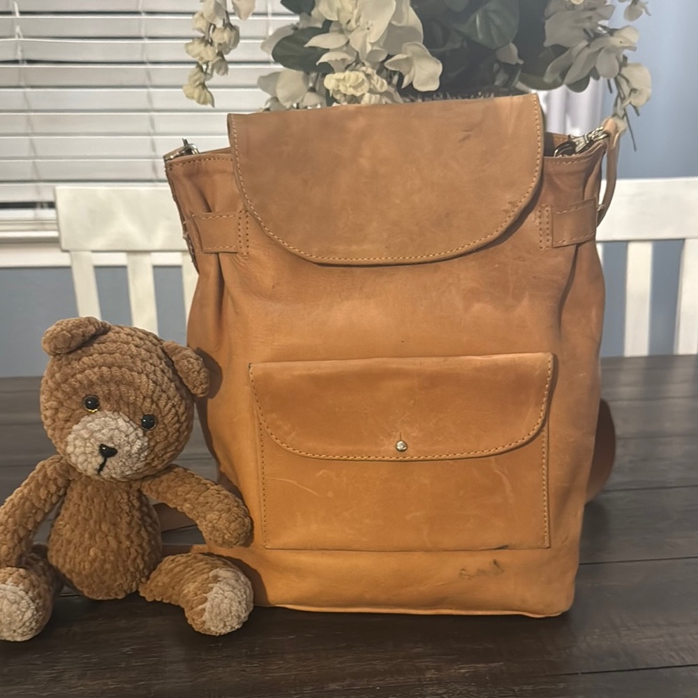 Noonday collection Tan Leather Backpack